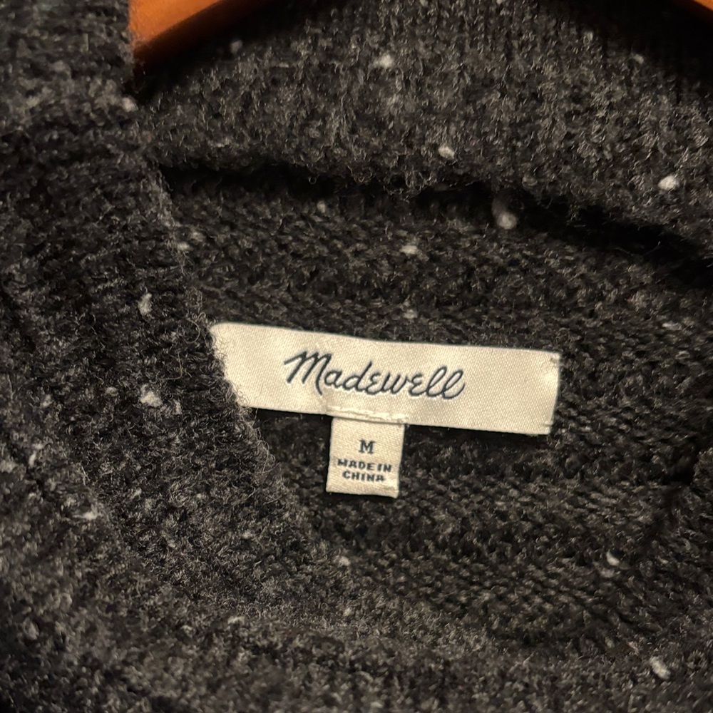 Madewell Black Ribbed Turtleneck Sweater - Picture 2 of 3